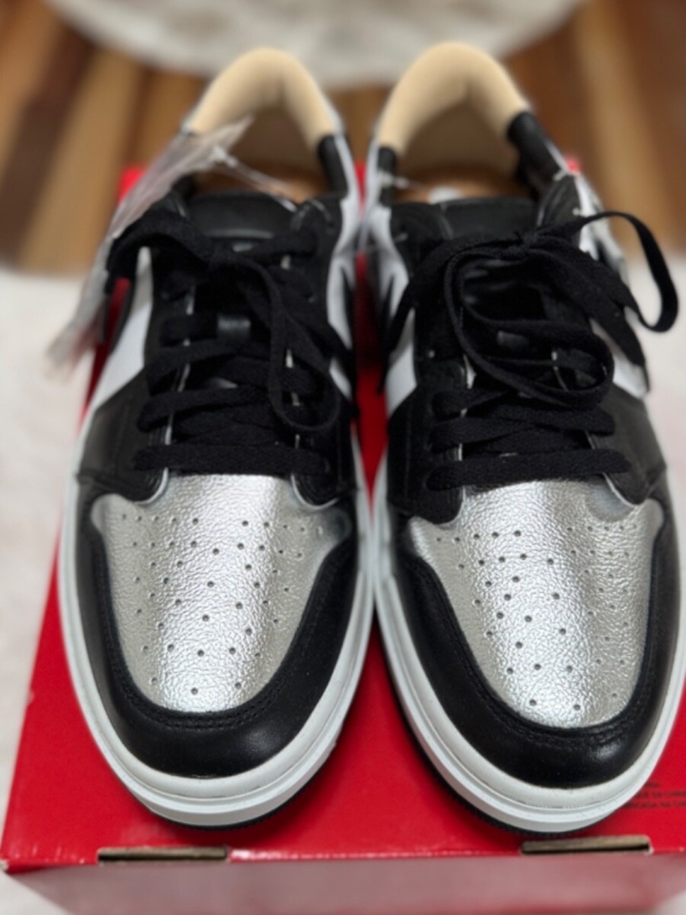 NEW! Nike Air Jordan 1 Elevate Low SE Metallic Silver Toe | Size: 10.5 | DQ8561 - Picture 5 of 5